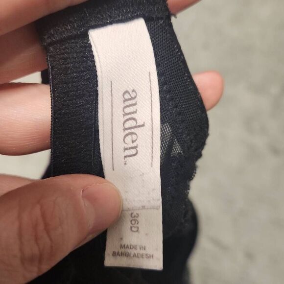 Auden Size 36D The Daydream Demi Coverage Black Push Bra - Picture 3 of 4